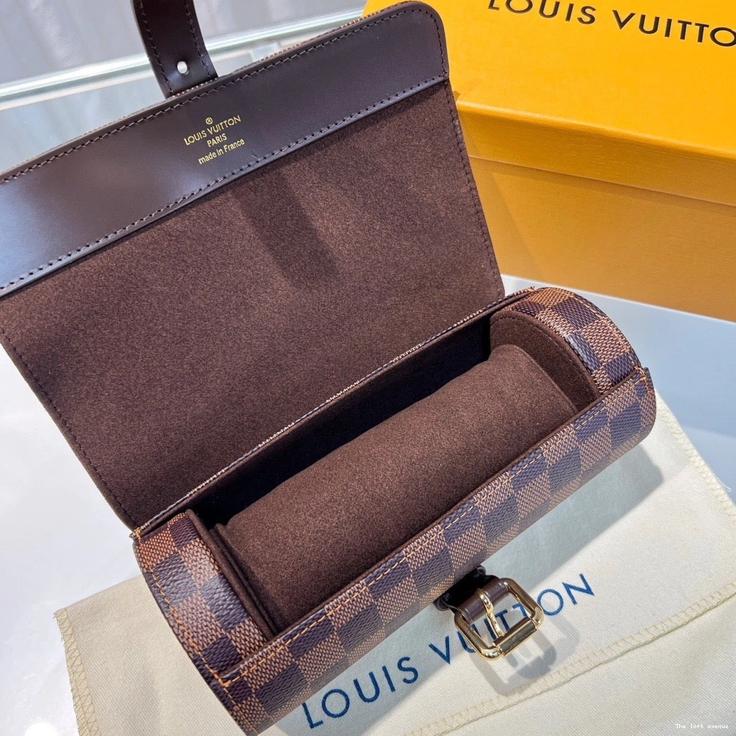CUSTOM LV CHECKERED CASE WATCH 0822
